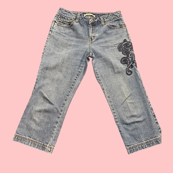 Y2K Tommy Hilfiger embroidered Capris - Picture 1 of 8